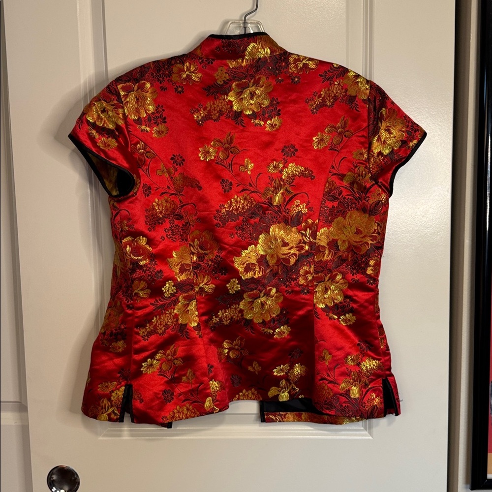 Robbie Bee Red Kimono Shirt - Picture 5 of 10